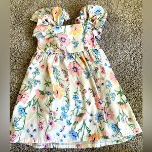 NWOT• Floral Ruffle Easter Dress